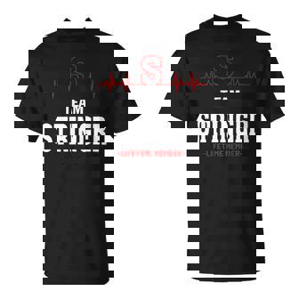 Team Stringer Lifetime Member Stringer Last Name T-Shirt | Seseable UK