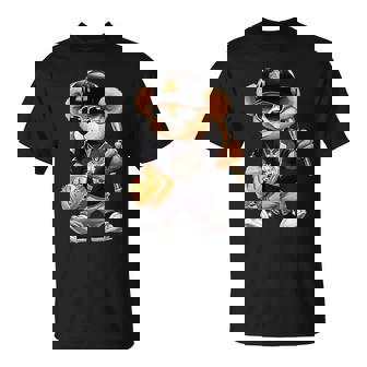 Teddy Fashion Bear Stylish Baseball Player Sport T-Shirt - Thegiftio UK