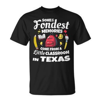 Texas Teacher Classroom Memories Cute School T-Shirt - Monsterry DE