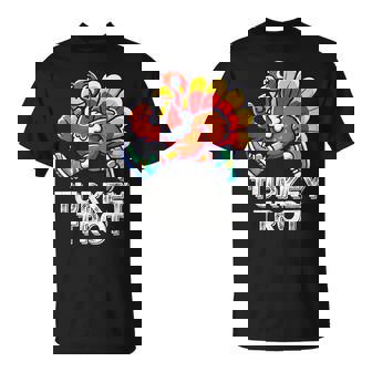 Thanksgiving Turkey Running Outfit Gear Costume Turkey Trot T-Shirt | Seseable UK