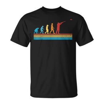Tiro Al Plato Evolución Retro Trampa Para Tiro Al Plato Camiseta unisex - Regaloses