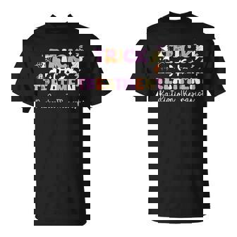 Trick Or Treatment Radiation Therapist Radiology Halloween T-Shirt | Mazezy