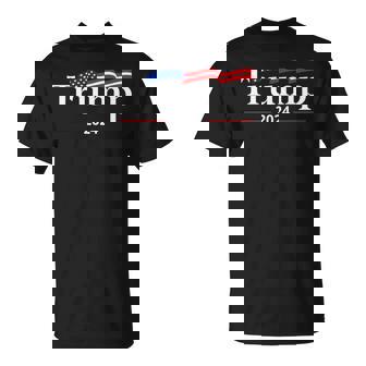 Trump 2024 Flag On Back Take America Back Trump Flag 45 47 T-Shirt - Monsterry