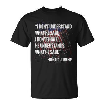 Trump Biden Presidential Debate 2024 Quote T-Shirt - Monsterry CA