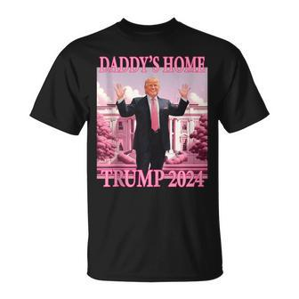 Trump Daddys Home Trump 2024 4Th Of July Women T-Shirt - Monsterry CA