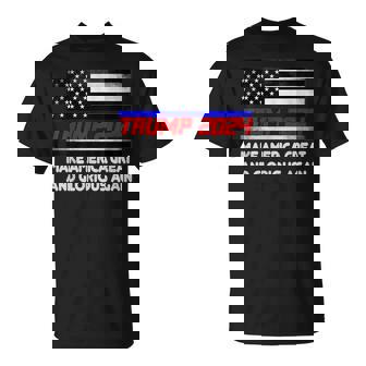 Trump Magaga Make America Great And Glorious Again Bandera De Estados Unidos Camiseta unisex - Regaloses