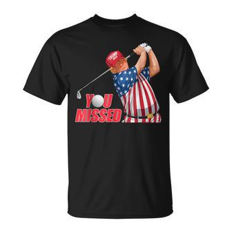Trump You Missed Golf Red Hat T-Shirt - Thegiftio UK