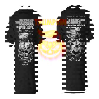 Trumpkin Make Halloween Great Again Trump Jack O Lantern T-Shirt - Monsterry