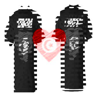 Tunisie Love Flag J'aime Tunisie Drapeau T-Shirt - Cadeauxyz