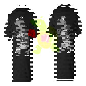 Turtle Tortoise Boxer Boxing Animal T-Shirt - Monsterry