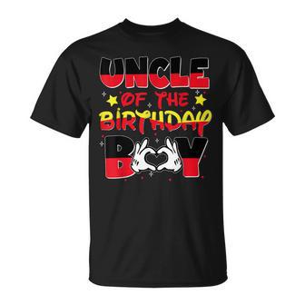 Uncle Of The Birthday Boy Mouse Family Matching T-Shirt | Seseable CA