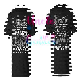 Uncle Is My Name Keeping The Gender Is My Game Reveal Baby T-Shirt - Monsterry