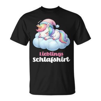 Unicorn Sleep Pyjamas Women's Girls Unicorn T-Shirt - Geschenkecke