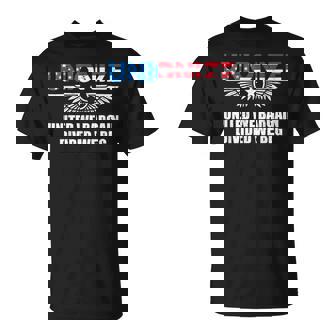 Unionize United We Bargain Divided We Beg American Flag T-Shirt - Monsterry