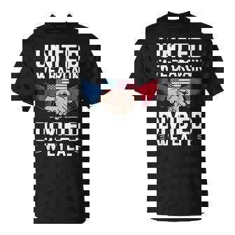 United We Bargain Divided We Fall Patriotic Activist T-Shirt - Monsterry