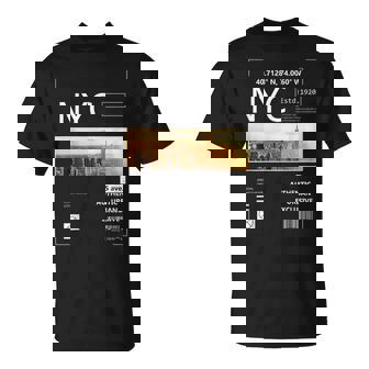 Urban New York City Graphic T New York City Skyline Maglietta - Novitaregali