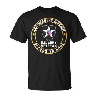 Us Veteran Military 2Nd Infantry Division Second To None T-Shirt - Monsterry DE