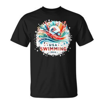 Usa 2024 United States Athlete American Swimming 2024 Usa T-Shirt - Monsterry AU