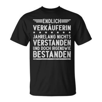 Verkäuferin Prüfung Ausbildung Bestanden T-Shirt - Geschenkecke