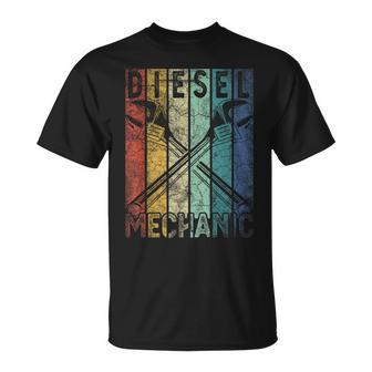 Vintage Diesel Mechanic Car Garage Distressed T-Shirt - Geschenkecke