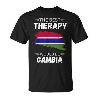 Vintage Gambia Die Beste Therapie Wäre Gambia T-Shirt - Geschenkecke