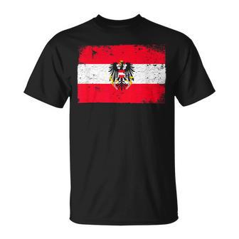 Vintage Österreich Flagge T-Shirt - Seseable