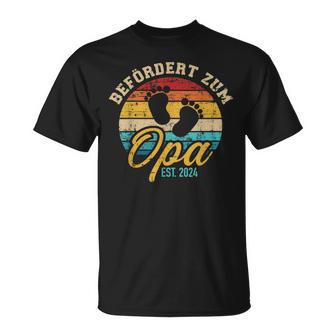 Vintage Retro Bördert Zum Opa 2024 T-Shirt - Geschenkecke