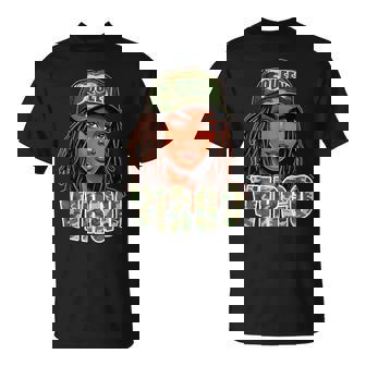 Virgo Queen Black Woman Locs Camo Hat T-Shirt - Thegiftio UK