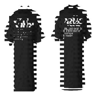 Vodka Definition Vodka Definition T-Shirt - Monsterry
