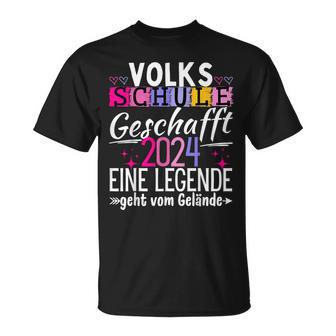 Volksschule Geschafft Abschlussolksschule 2024 T-Shirt - Seseable