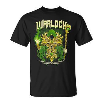 Warlock Player Character Role Playing Game Rpg T-Shirt - Monsterry