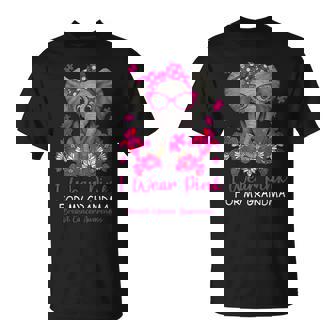 I Wear Pink For My Grandma Elephant Breast Cancer Awareness T-Shirt - Monsterry