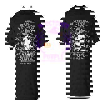 We Wear Purple Family Domestic Violence Awareness Halloween T-Shirt - Thegiftio