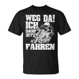 Weg Da Ich Darf Jetzt Fahrerschein Weg Da Ich T-Shirt - Geschenkecke