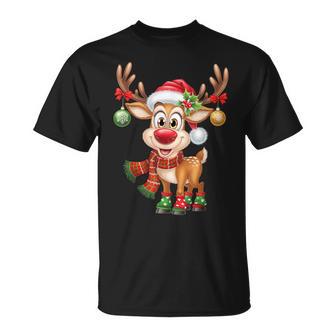 Weihnachten Rentier Rudolph Lustig Geschenk T-Shirt - Geschenkecke