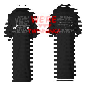 We'Re Twinning Mom Daughter Father Son Bestie Valentines Day T-Shirt - Monsterry