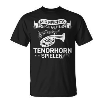 Wind Instrument Mir Reichts Ich Gehe Tenor Horn T-Shirt - Geschenkecke