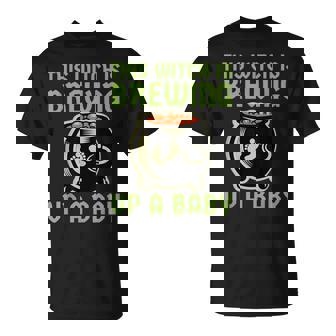 This Witch Is Brewing Up A Baby Halloween New Mom To Be T-Shirt - Monsterry