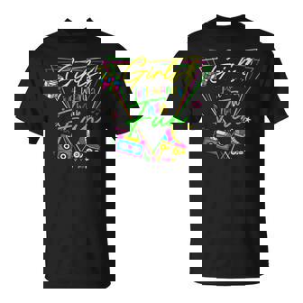 Woman Girls Just Wanna Have Fun This Is My 80S Costume Party T-Shirt - Thegiftio UK