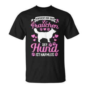 Women's Orsichtor Dem Frauchen Hund Ist Harmlos T-Shirt - Geschenkecke