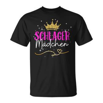 Women's Schlager Girls Schlager Queen 2024 Hit Party Outfit T-Shirt - Geschenkecke