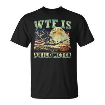 Wtf Is A Kilometer Eagle Badge American Signature Burger T-Shirt - Monsterry CA