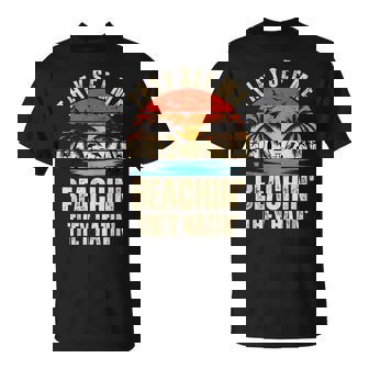 They See Me Beachin They Hatin Sunset Retro Novelty T-Shirt - Monsterry