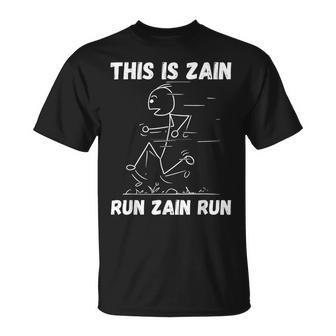 This Is Zain Run Zain Run Personalized Name Track Team T-Shirt - Monsterry UK