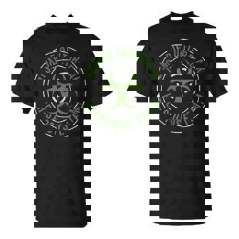Zombie Outbreak Response Team Halloween Apocalypse Gas Mask T-Shirt - Monsterry