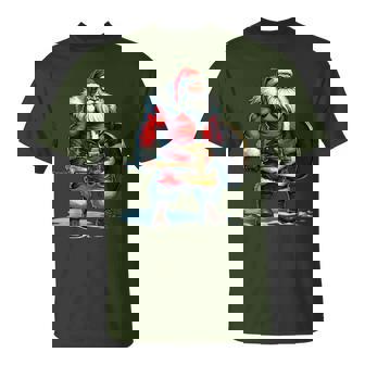 Bad Santa Claus Viking Berserker Look Christmas T-Shirt | Seseable CA