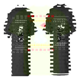 Black Pug Ugly Christmas Sweater Pug Parents T-Shirt - Thegiftio UK