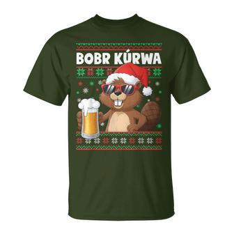 Bob Kurwa X Xmas Beer Flannelette Christmas Beer T-Shirt - Geschenkecke