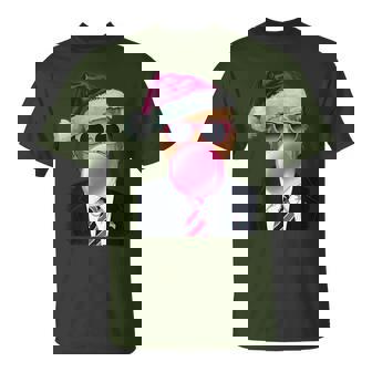 Bubblegum Trump Blowing Bubble Gum Christmas Pink Trump T-Shirt - Monsterry