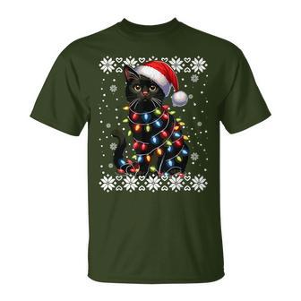 Cat Kitten Christmas Outfit Cats Mum Dad Christmas T-Shirt - Geschenkecke